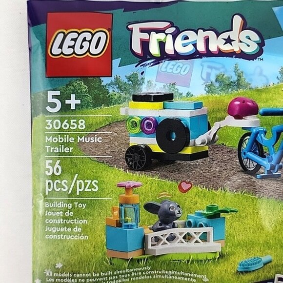 LEGO 2 Sets Friends Flower Garden 30659 & Mobile Music Trailer 30658 5+ Yr - Picture 8 of 12